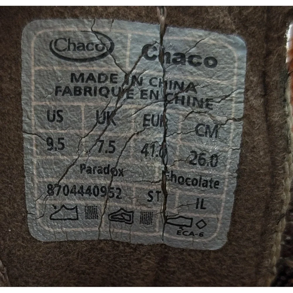 Womens Chaco Paradox Chocolate Brown Woven Casual Shoes 870440962 Size 9.5